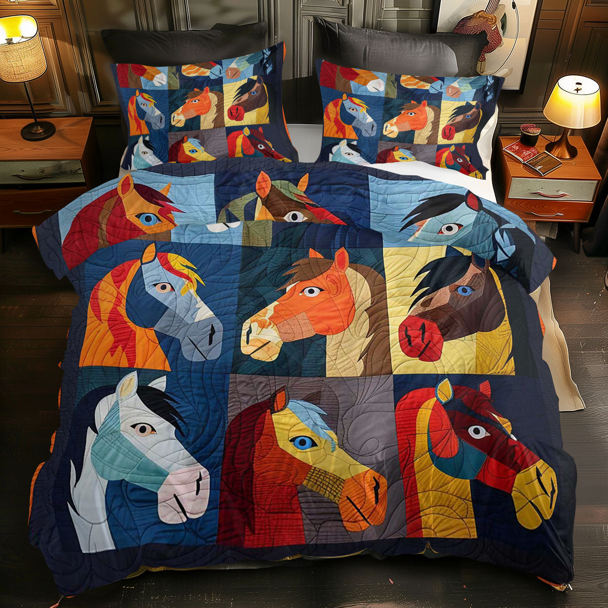 Colorful Horse WJ1608028CL Duvet Cover Set