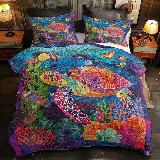 Colorful Sea Turtle WJ2208029CL Duvet Cover Set