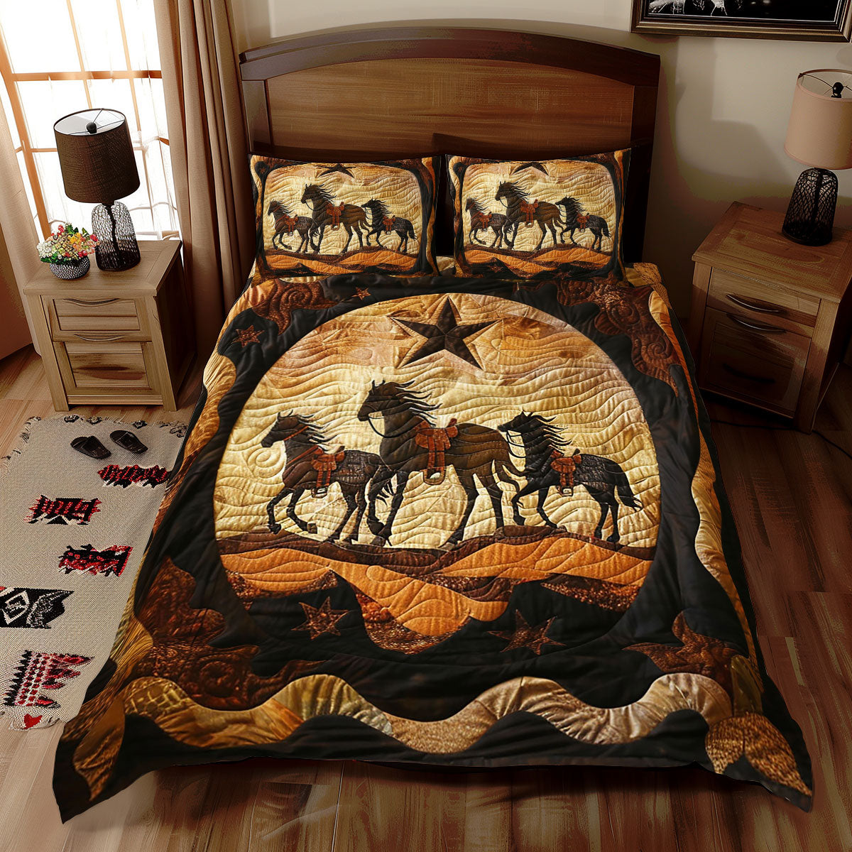 Cowboy Horse WJ1110027CL Duvet Cover Set