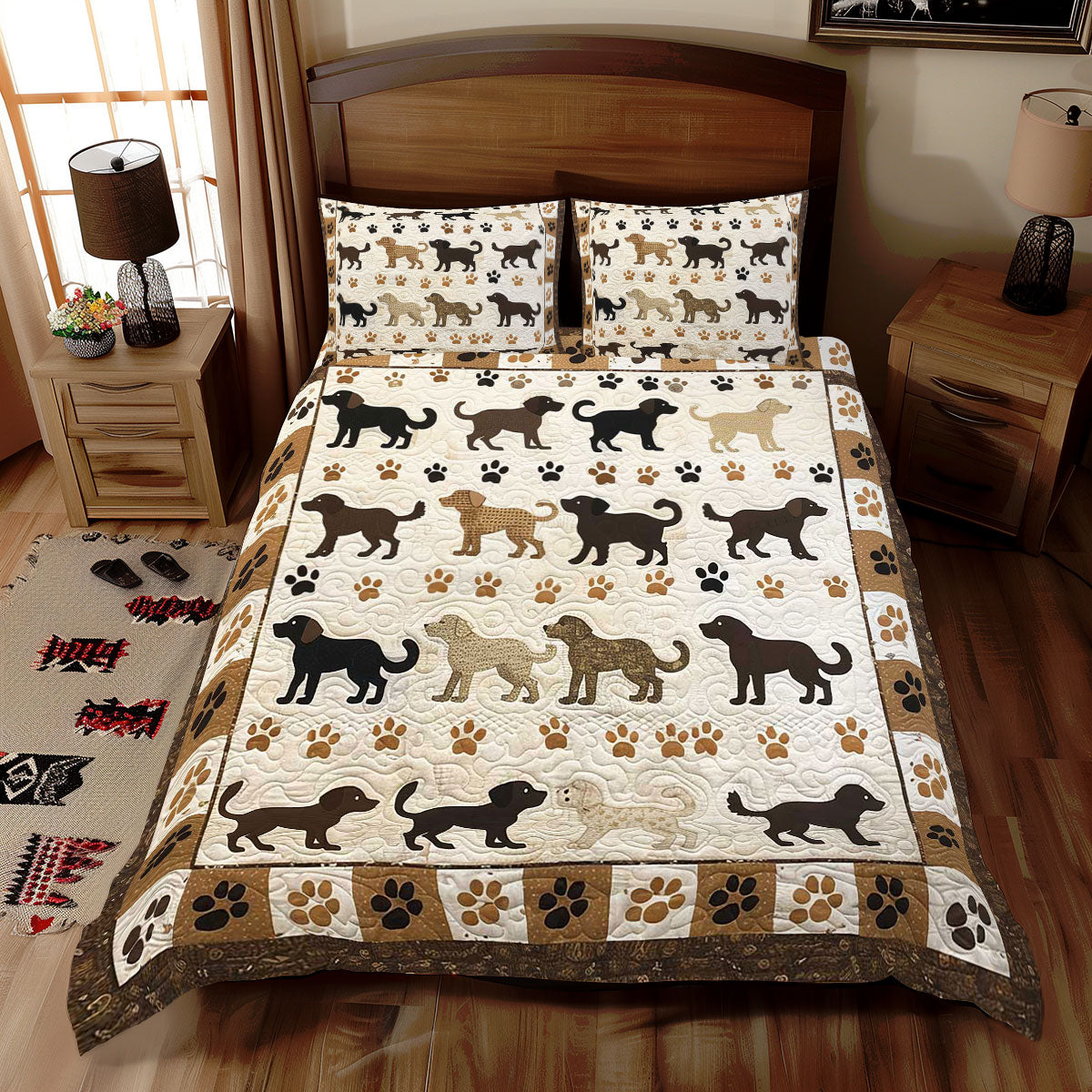 Dogs Silhouettes WJ1409031CL Duvet Cover Set