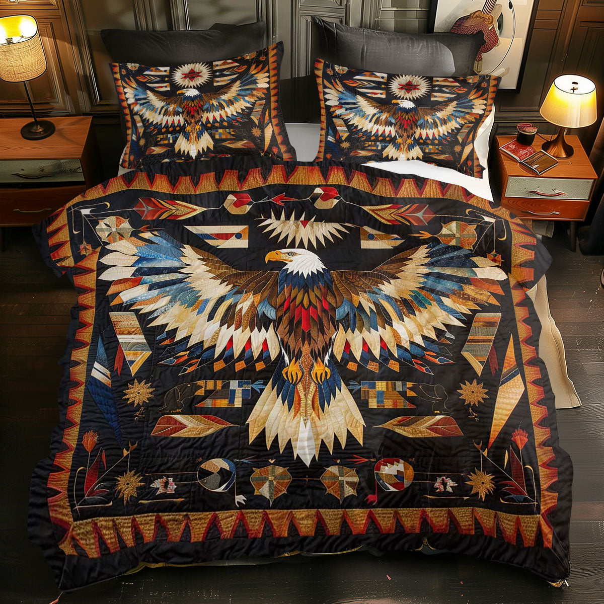 Eagle Native American WJ1507032CL Duvet Cover Set