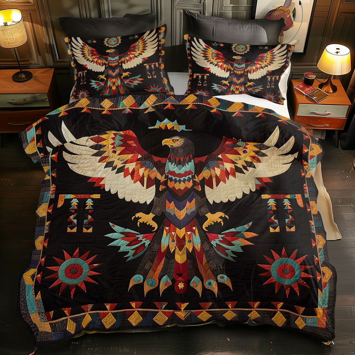 Eagle Native American WJ1507031CL  Duvet Cover Set