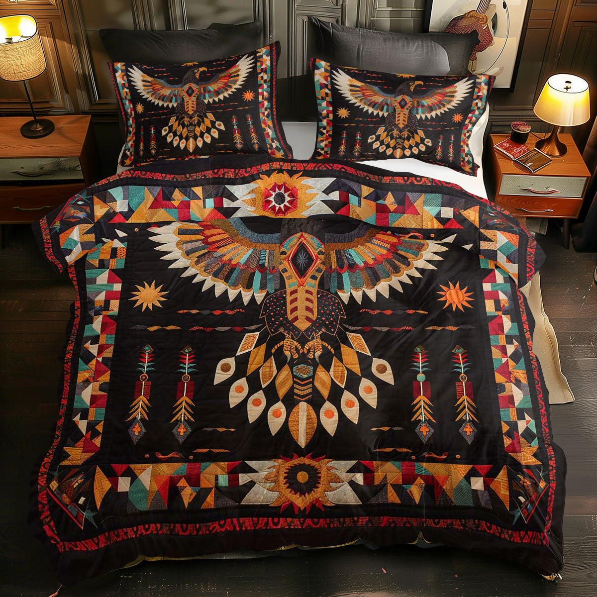 Eagle Native American WJ2106021CL Duvet Cover Set