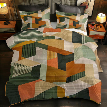 Geometric Patchwork WJ1307022CL Duvet Cover Set