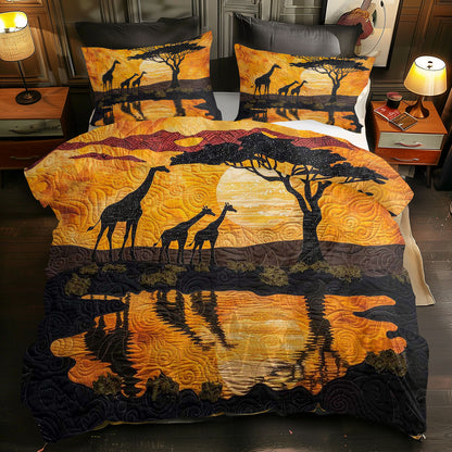 Giraffe Sunset WJ1908028CL Duvet Cover Set