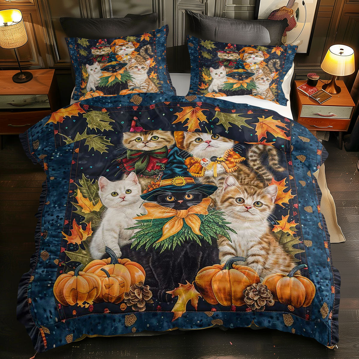 Halloween Cat WJ0509030CL Duvet Cover Set