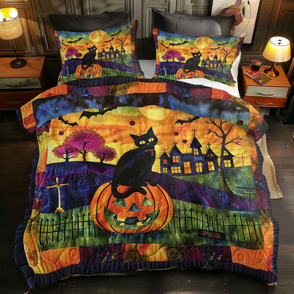 Halloween Cat WJ1908029CL Duvet Cover Set