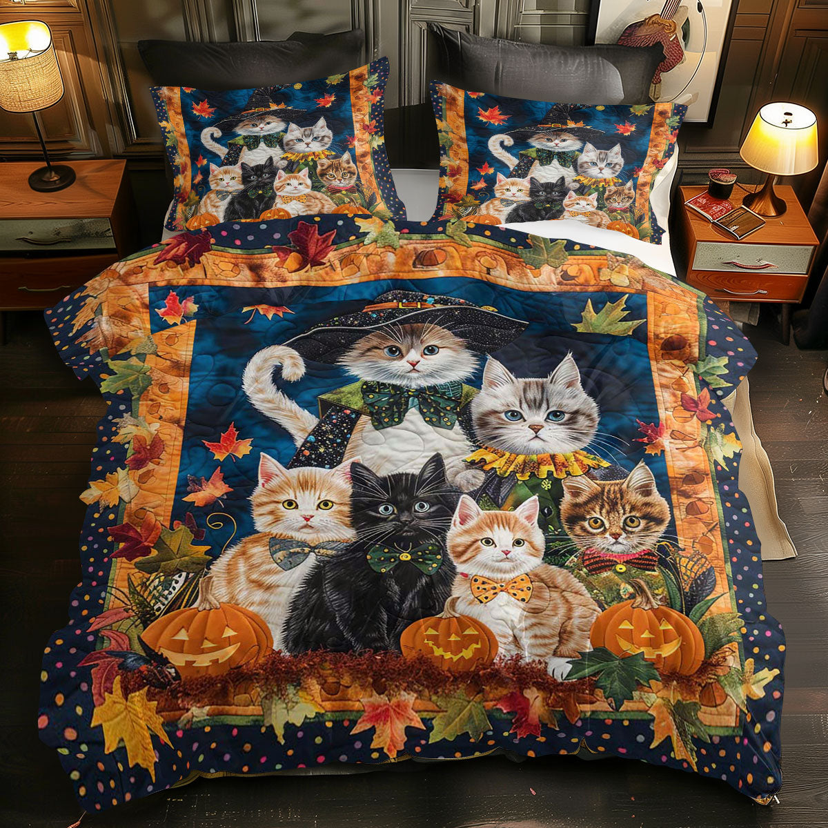Halloween Cat WJ2908029CL Duvet Cover Set