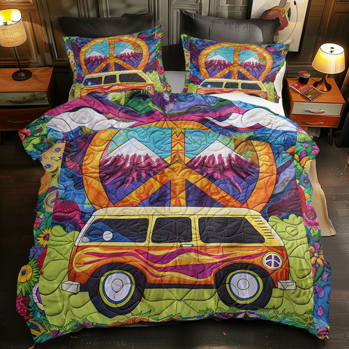 Hippie Hippy Car WJ0308041CL Duvet Cover Set