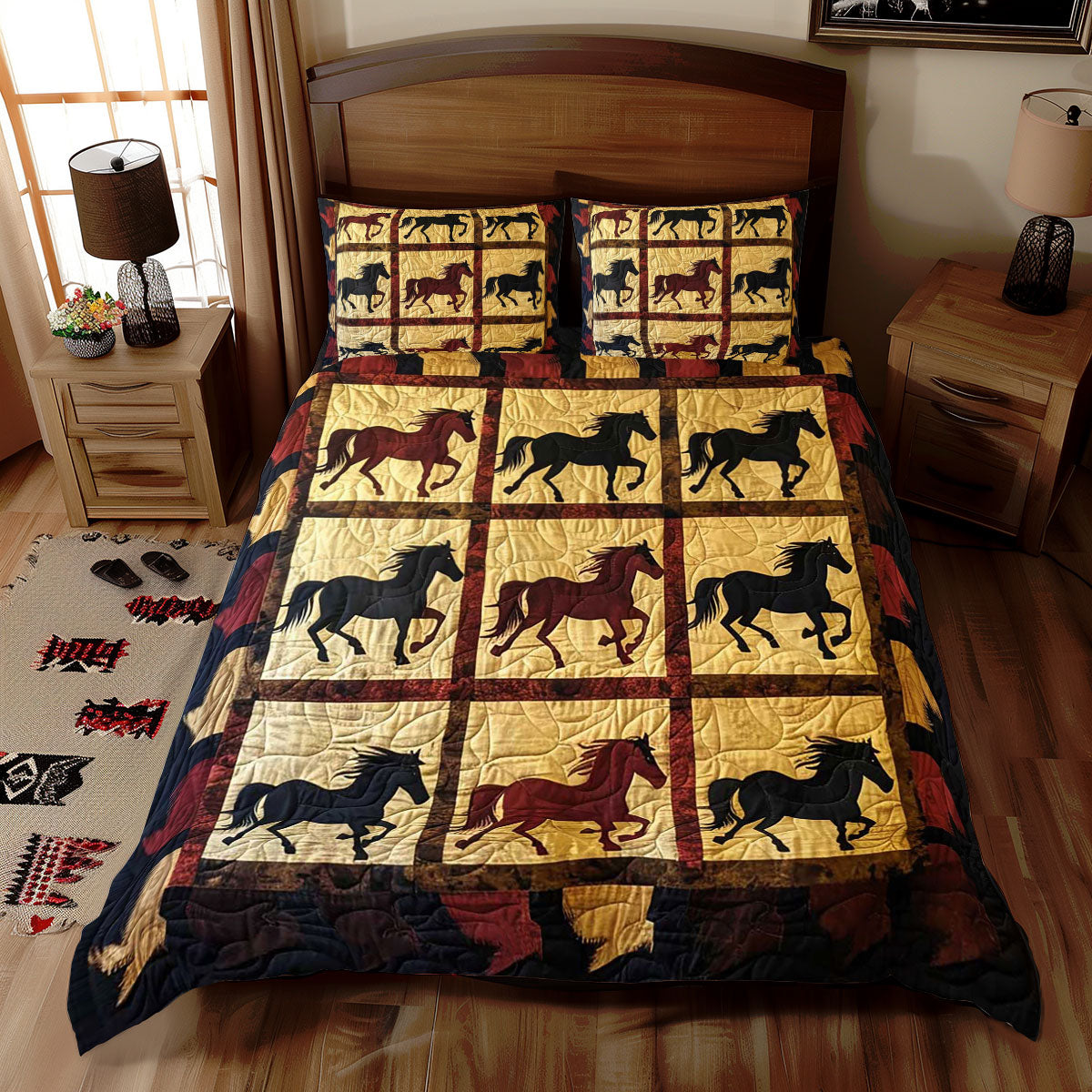 Horse Native American WJ1709030CL Duvet Cover Set