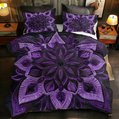 Mystic Purple Bloom WJ2908030CL Duvet Cover Set