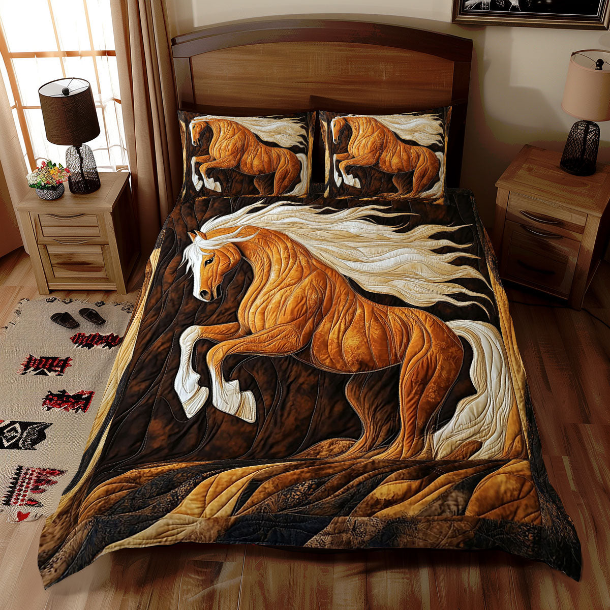 Native American Horse WJ1210028CL Duvet Cover Set