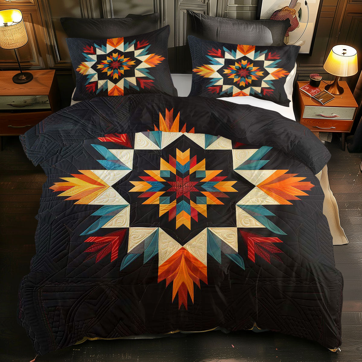 Native American Inspired Star WJ2906021CL Duvet Cover Set