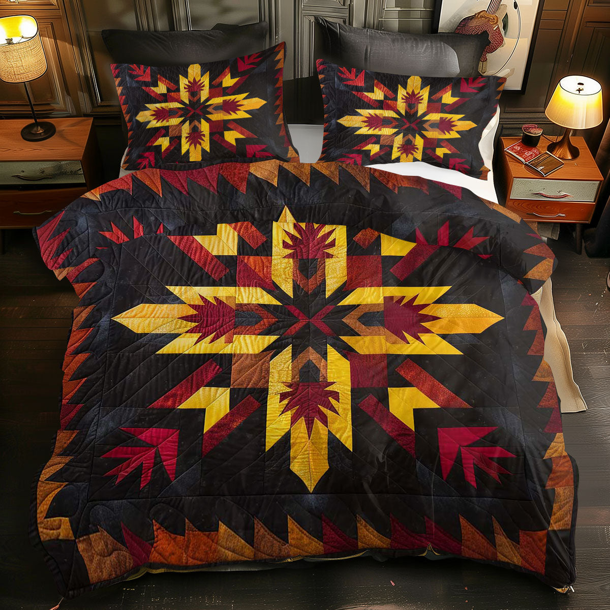 Native American Star WJ1007022CL Duvet Cover Set