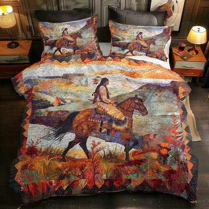 Native American Woman WJ0908039CL Duvet Cover Set