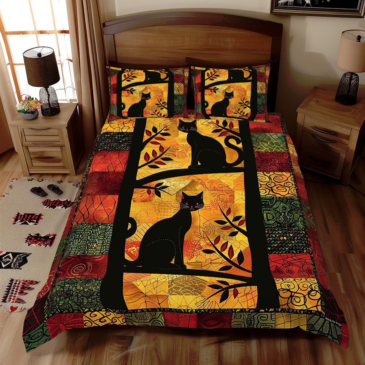 Patchwork Cats WJ1609035CL Duvet Cover Set