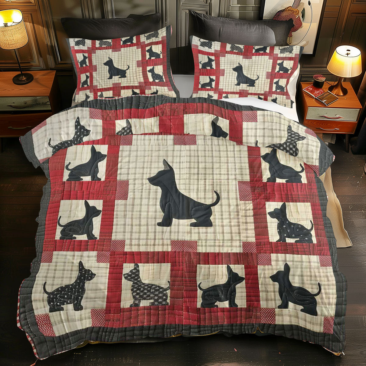 Scottish Terrier WJ2607043CL Duvet Cover Set