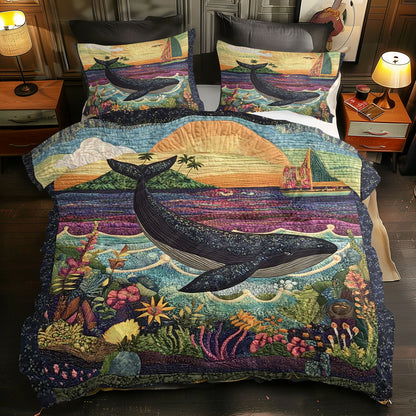 Sunset Whale WJ0708039CL Duvet Cover Set