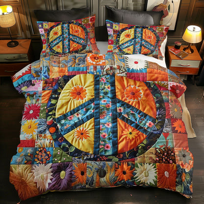 Trippy Hippie Sign WJ0208039CL Duvet Cover Set