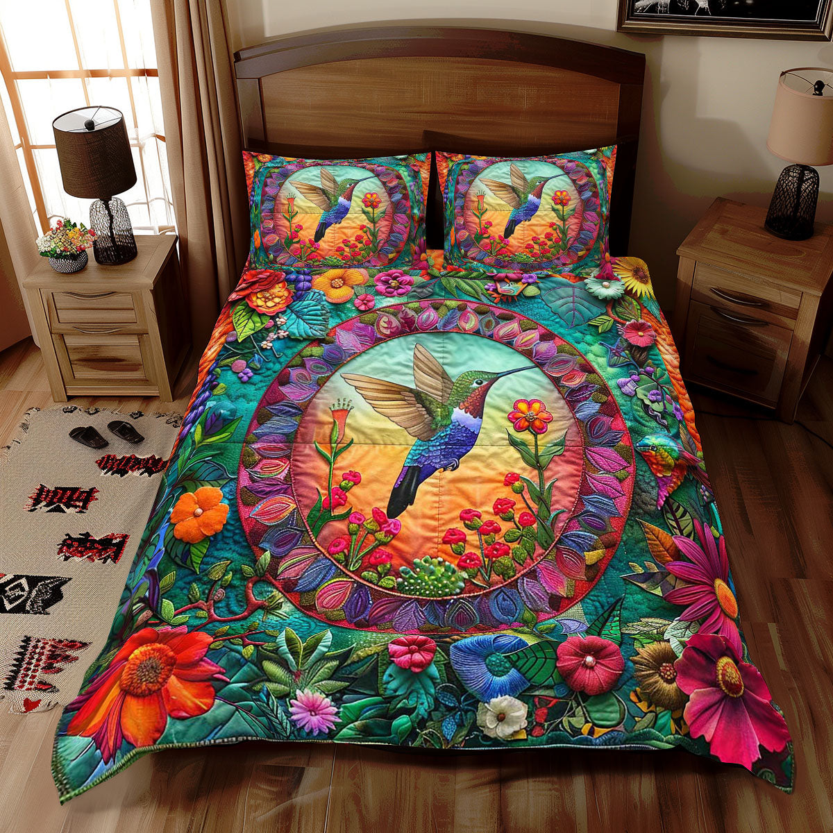 Tropical Hummingbird WJ1709035CL Duvet Cover Set