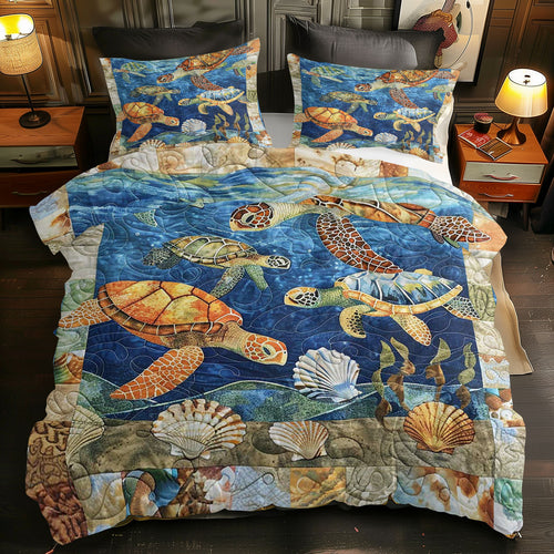 Turtle Under The Sea WJ0908040CL Duvet Cover Set