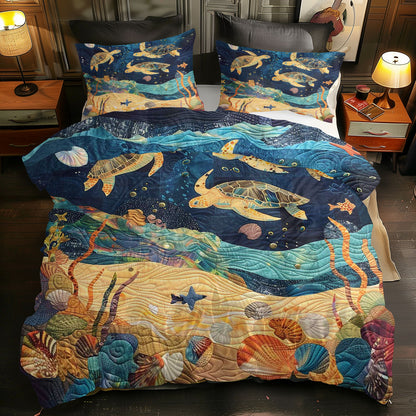 Turtle Under The Sea WJ0908047CL Duvet Cover Set