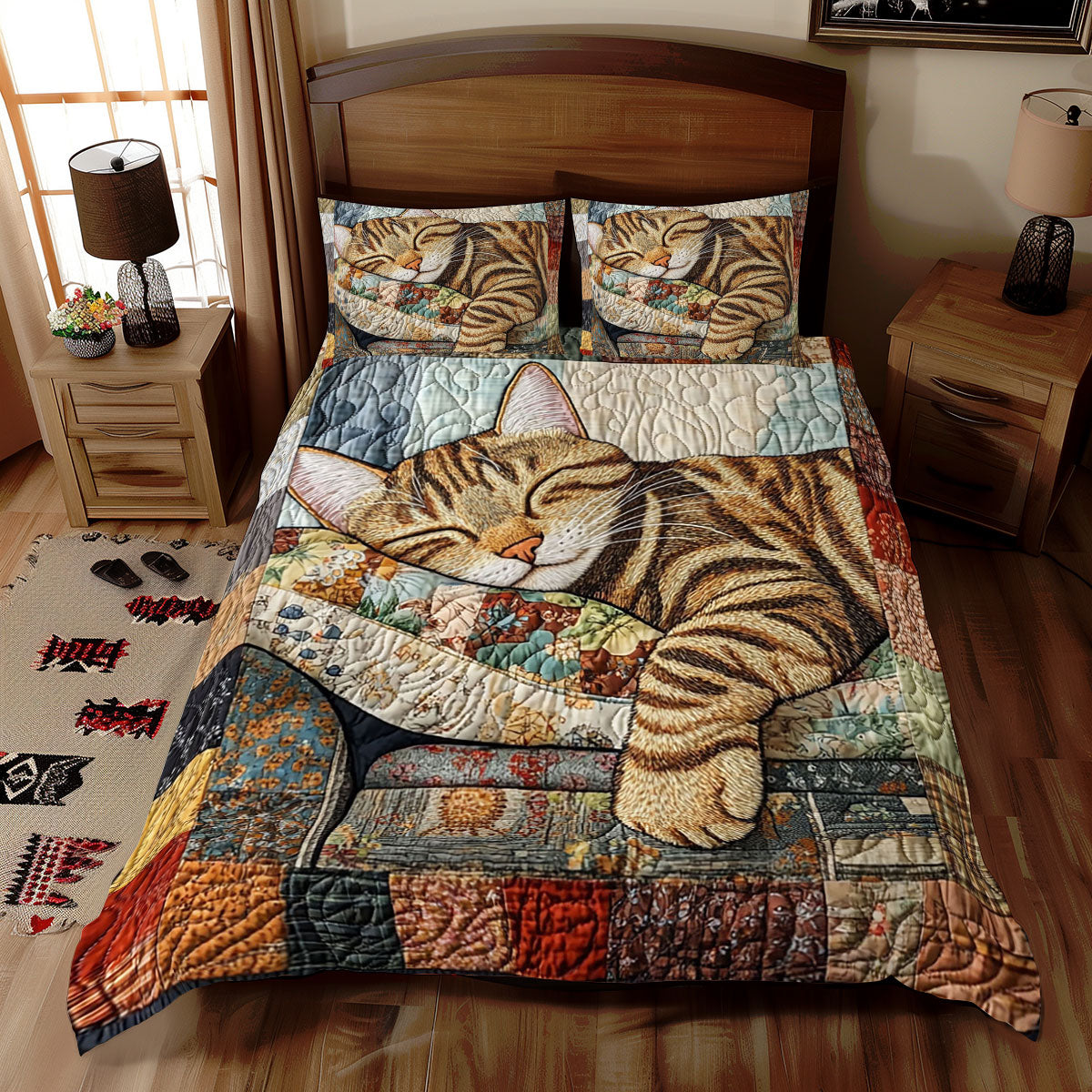 Vintage Cat WJ1210029CL Duvet Cover Set