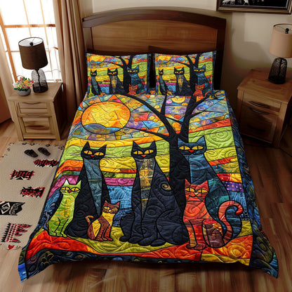 Whimsy Cat Family WJ1709036CL Duvet Cover Set