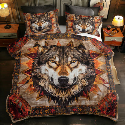 Wolf Native American WJ2006022CL Duvet Cover Set