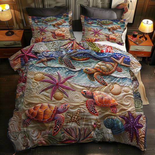 Seaside Turtle Sanctuary WN0609004CL Duvet Cover Set