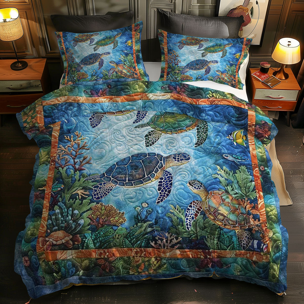 Turtle Current Bliss WN0609014CL Duvet Cover Set