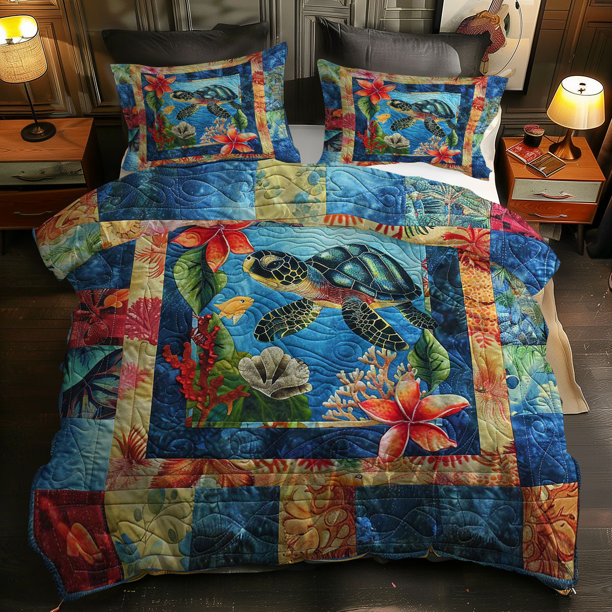 Turtle Dreams WN0609017CL Duvet Cover Set