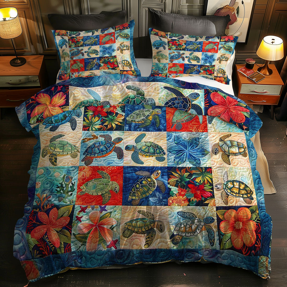 Turtle Drift WN0609018CL Duvet Cover Set
