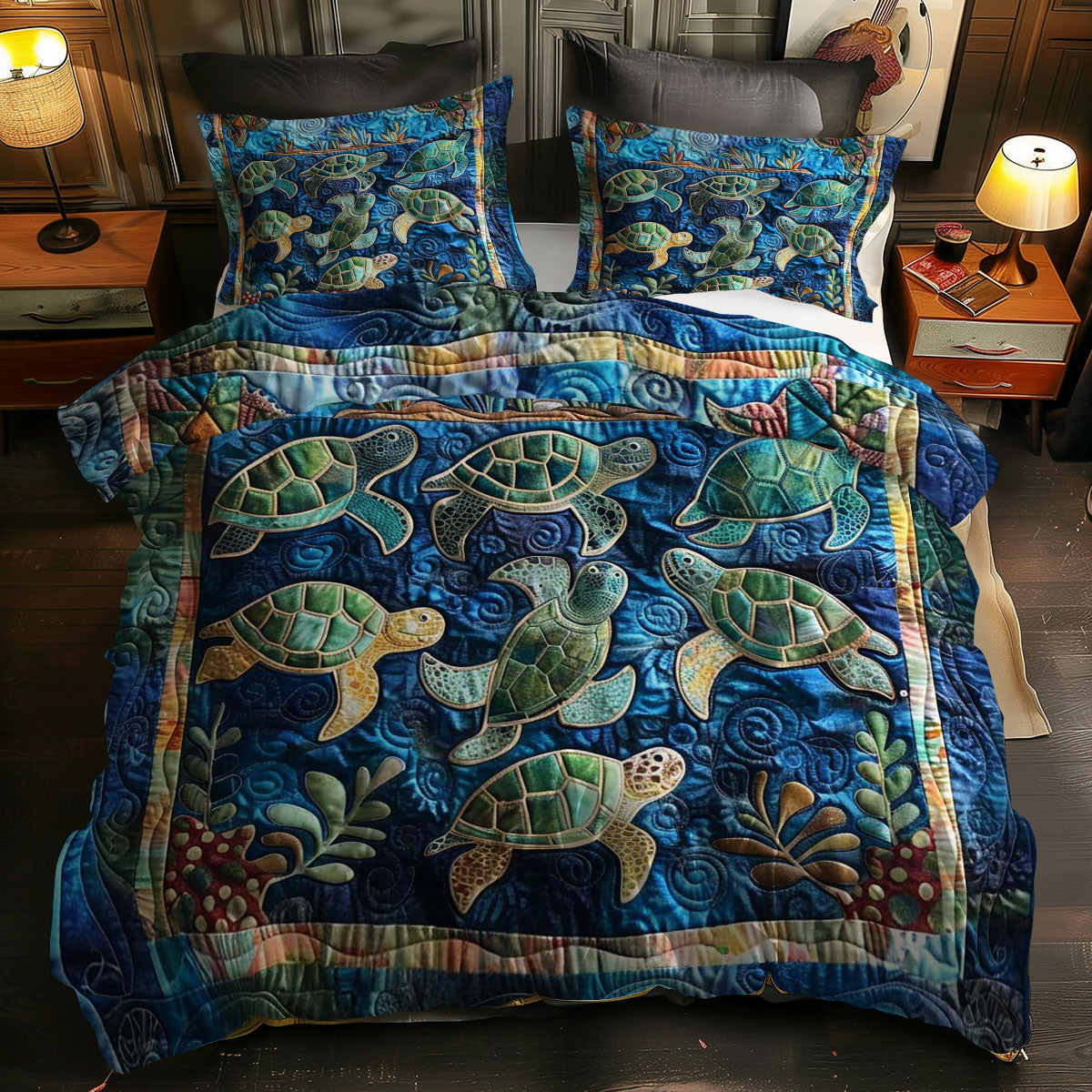 Turtle Glide WN0609021CL Duvet Cover Set