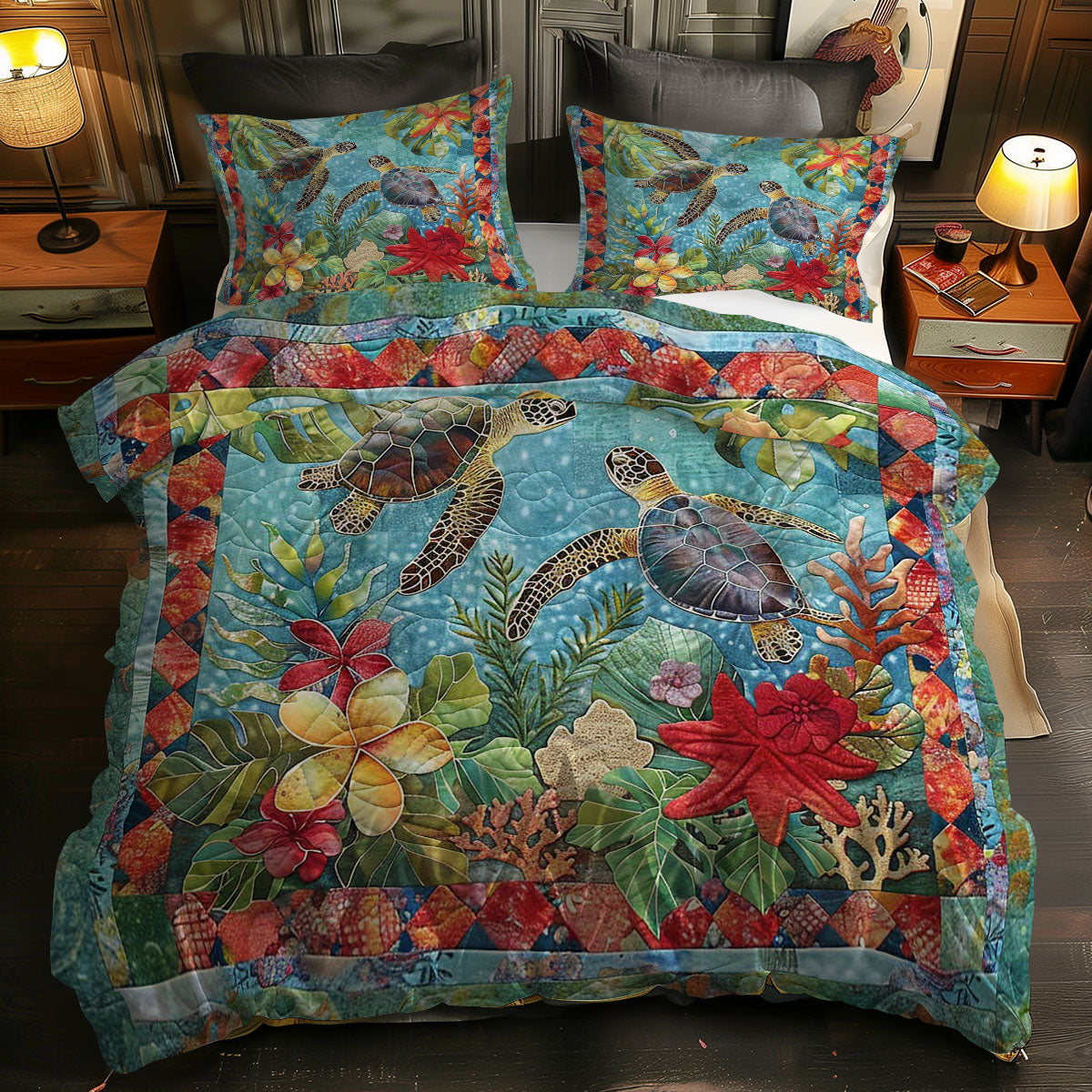 Turtle Journey WN0609023CL Duvet Cover Set