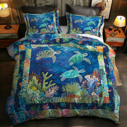 Turtle Lagoon Glow WN0609024CL Duvet Cover Set