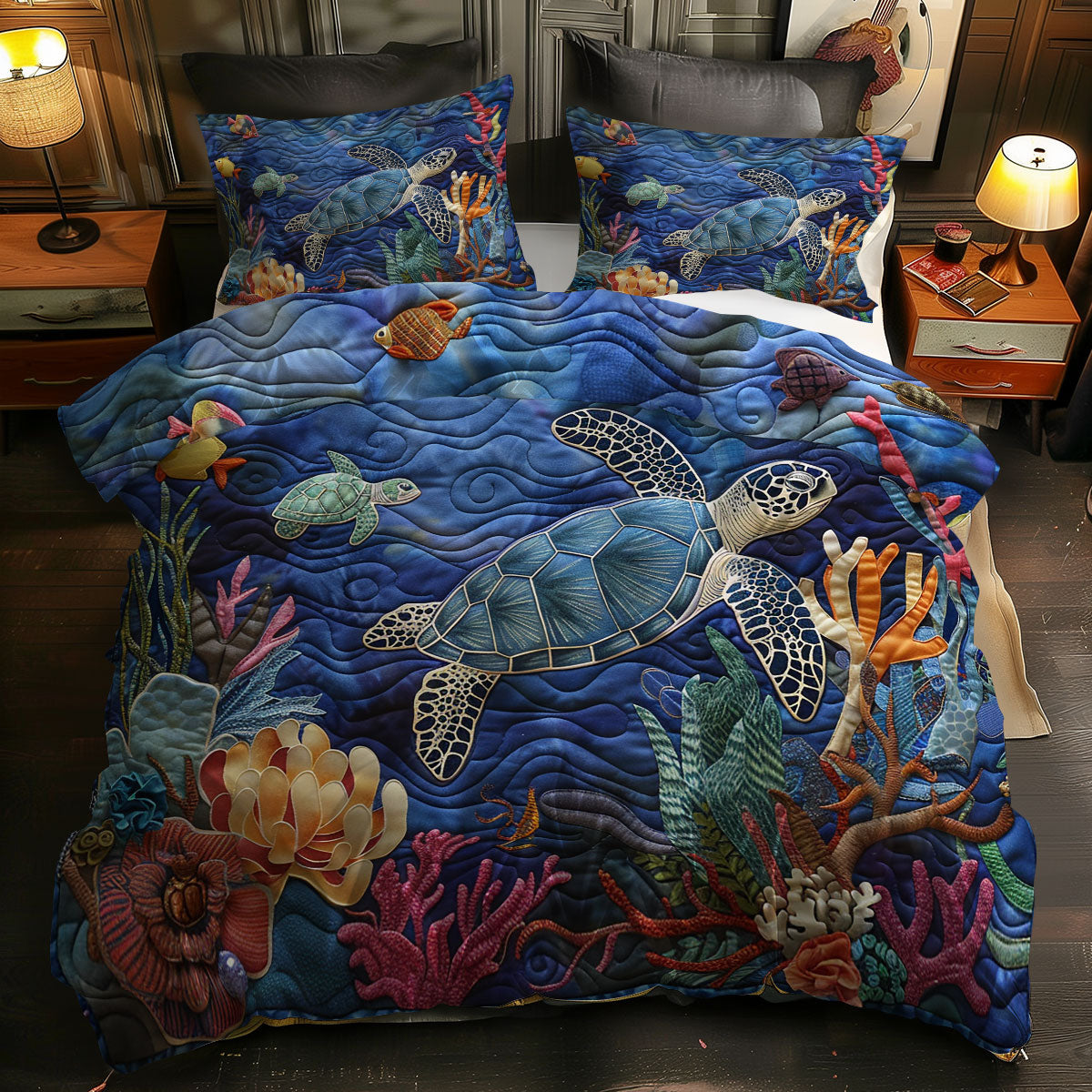 Turtle Reef Bliss WN0609031CL Duvet Cover Set