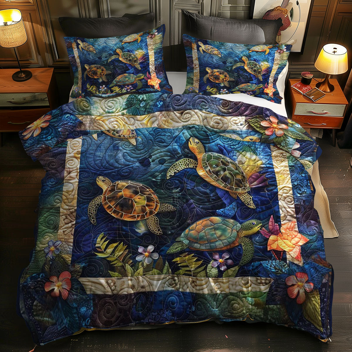 Turtle Snuggle Wrap WN0609038CL Duvet Cover Set