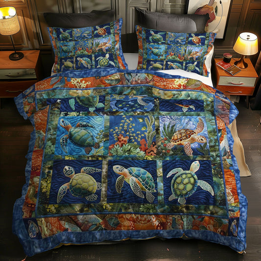 Turtle Waves WN0609047CL Duvet Cover Set