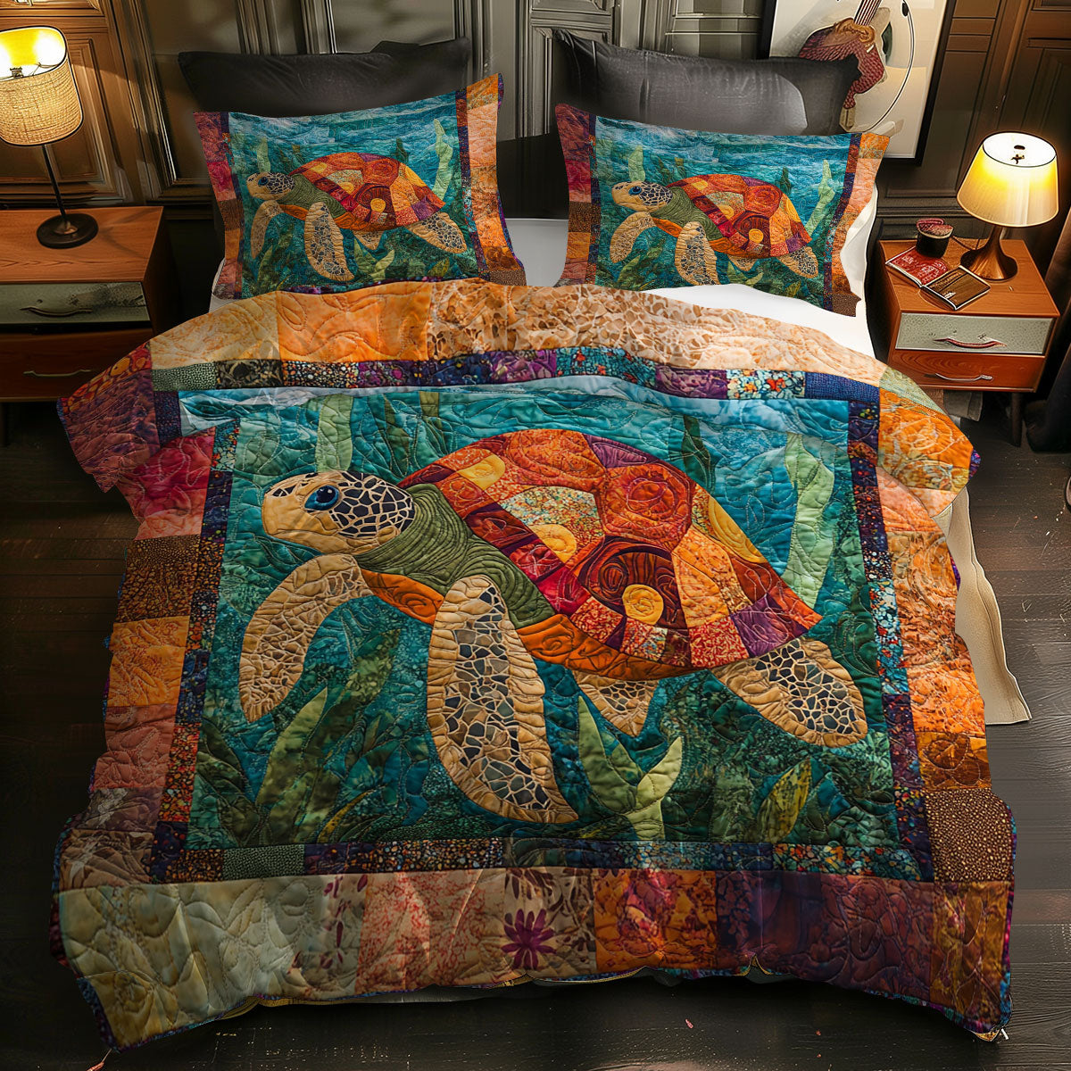 Turtle and Sea WN0609007CL Duvet Cover Set