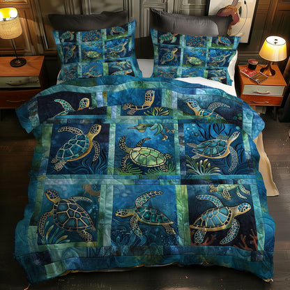 Turtle's Coral Cavern WN0609052CL Duvet Cover Set