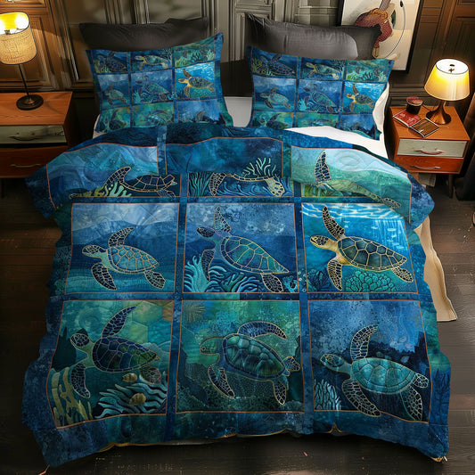 Turtle's Marine Paradise WN0609065CL Duvet Cover Set