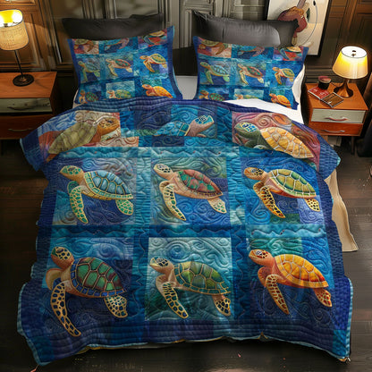 Turtle's Marine Wonderland WN0609066CL Duvet Cover Set