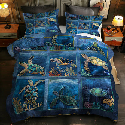 Turtle's Reef Escape WN0609074CL Duvet Cover Set