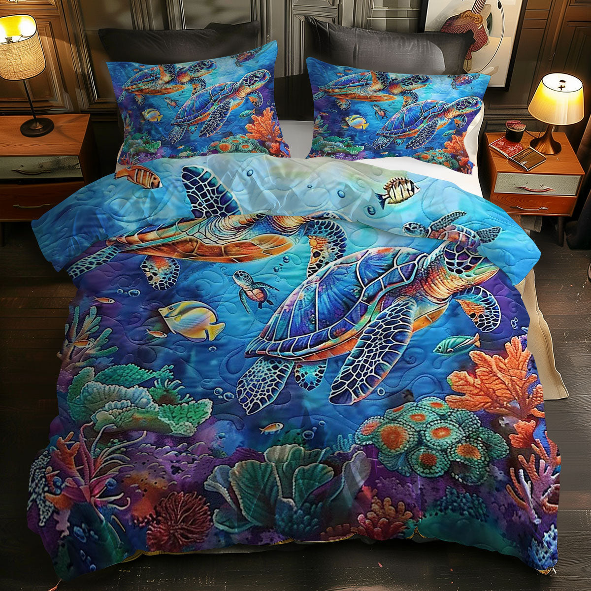 Turtle's Reef Expedition WN0609075CL Duvet Cover Set