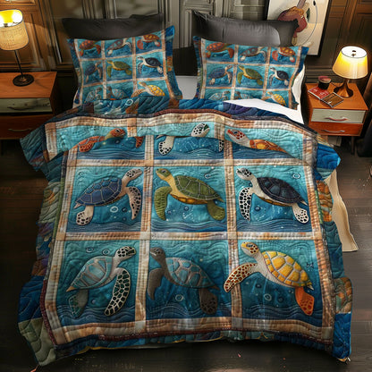 Turtle's Underwater Sanctuary WN0609087CL Duvet Cover Set