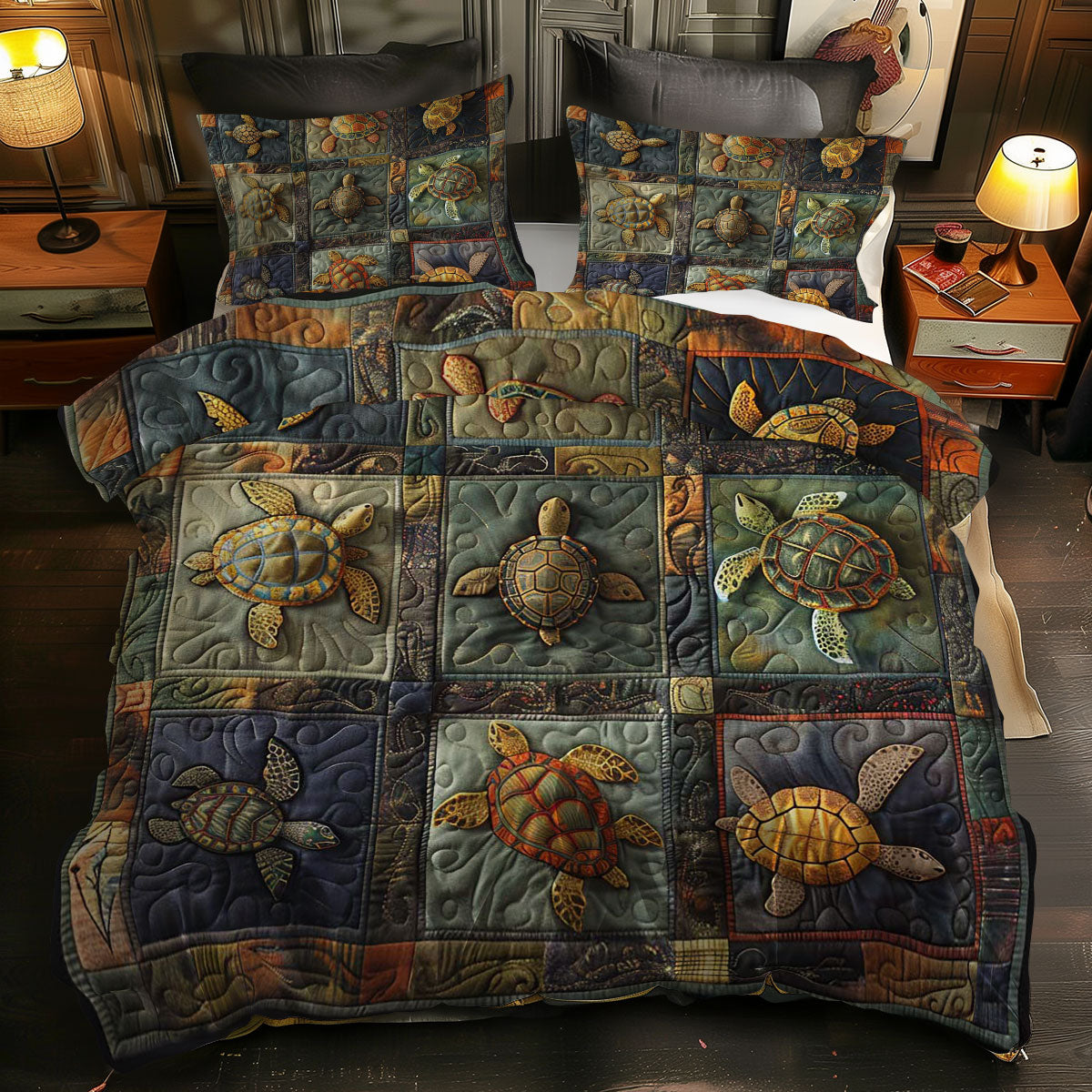 Turtles' Cozy Cove WN0609060CL Duvet Cover Set