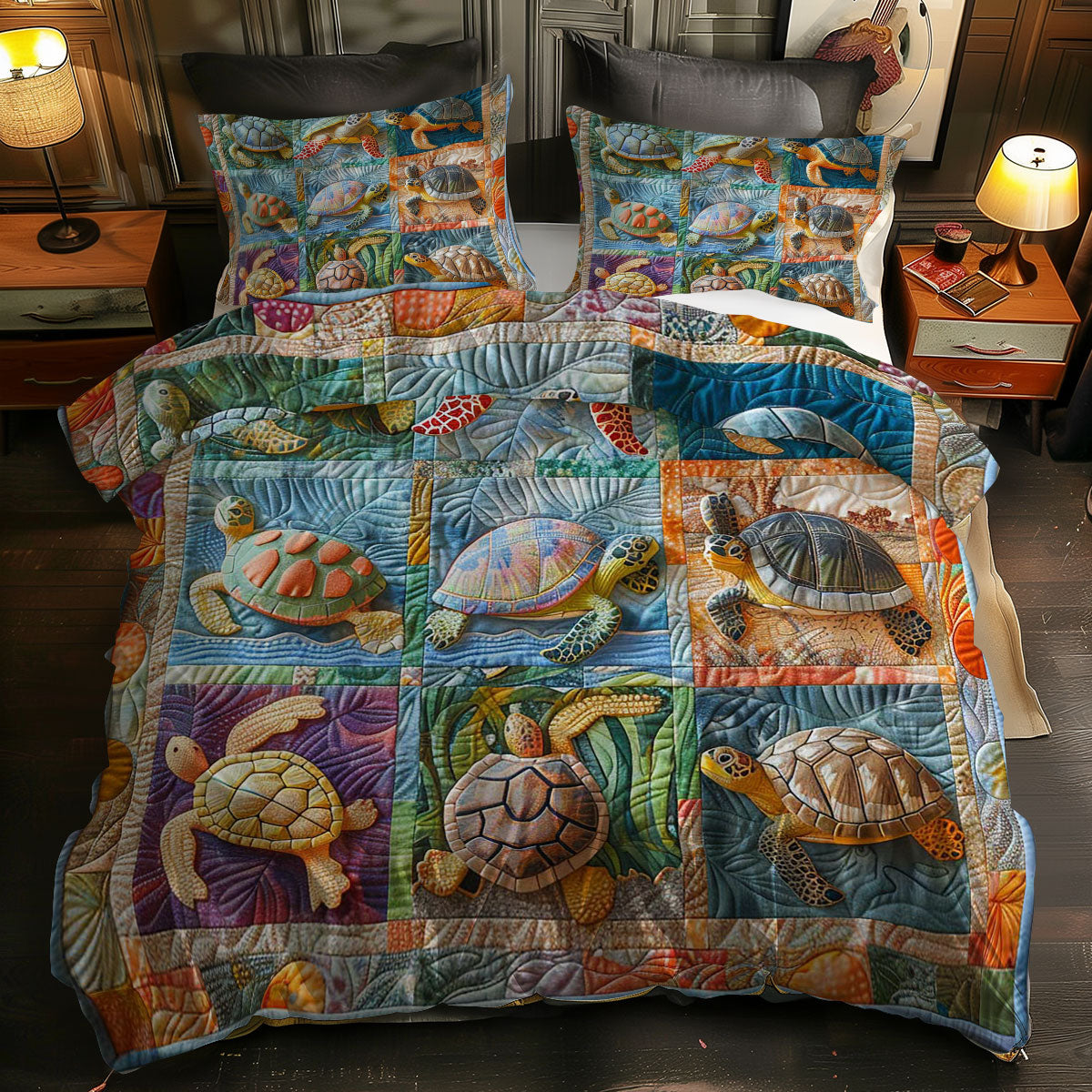 Turtles' Dreamland WN0609063CL Duvet Cover Set