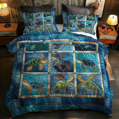 Turtles' Slow Journey WN0609081CL Duvet Cover Set