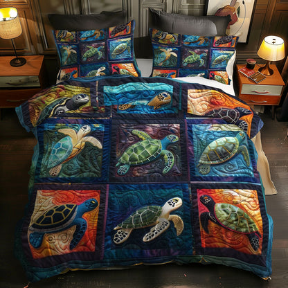 Turtles' Tranquil Sanctuary WN0609083CL Duvet Cover Set